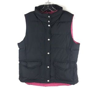 J.Crew Puffer Vest Black Pink